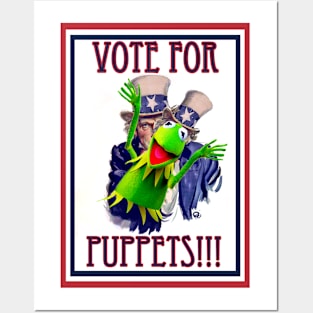 Vote 4 Puppets Posters and Art